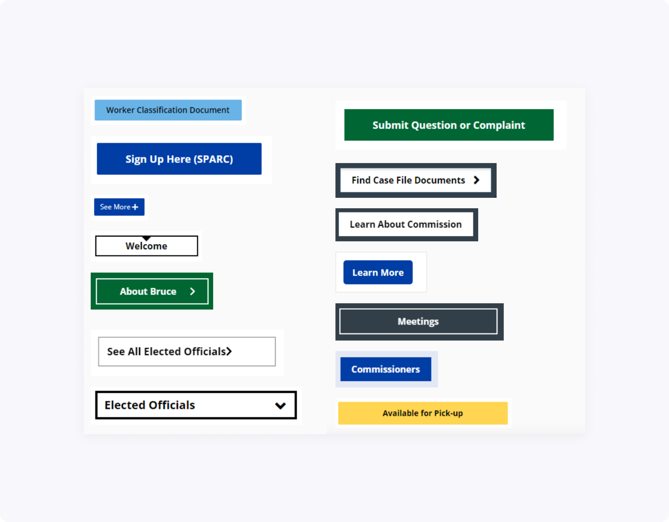 inconsistent treatment of buttons